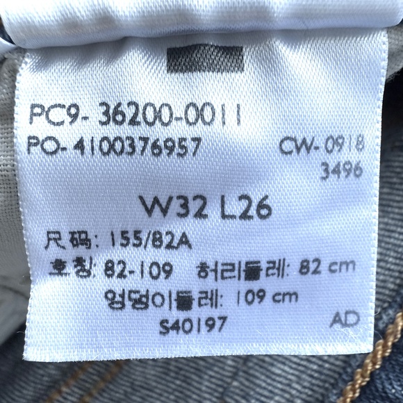 NWT Levi's Premium 501 Original Cropped Women's Jeans 32x26 Medium Dark Sz 14 - Picture 14 of 15